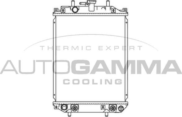 Autogamma 103912 - Радіатор, охолодження двигуна autocars.com.ua