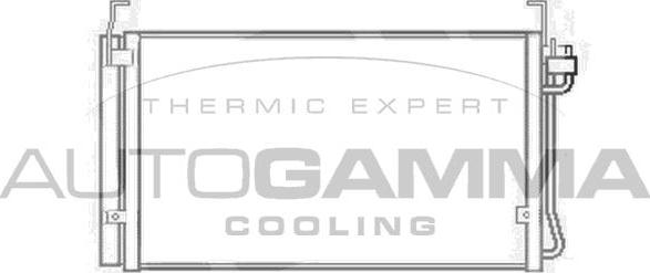 Autogamma 103933 - Конденсатор, кондиціонер autocars.com.ua