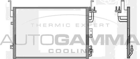 Autogamma 103937 - Конденсатор, кондиціонер autocars.com.ua