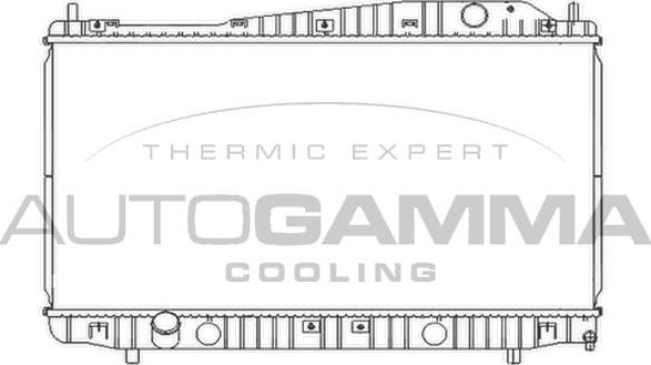 Autogamma 103952 - Радіатор, охолодження двигуна autocars.com.ua