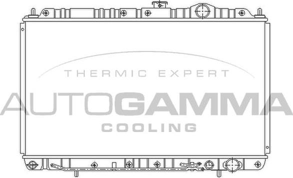 Autogamma 103957 - Радиатор, охлаждение двигателя autodnr.net