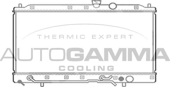 Autogamma 103960 - Радіатор, охолодження двигуна autocars.com.ua