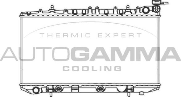 Autogamma 103973 - Радіатор, охолодження двигуна autocars.com.ua