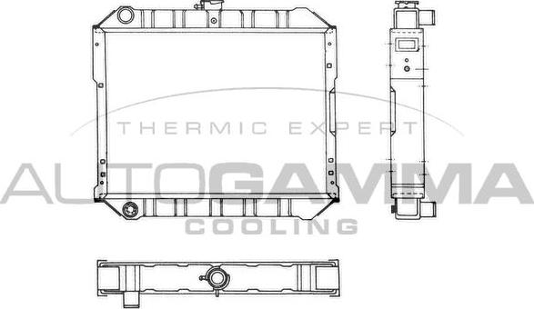 Autogamma 103980 - Радіатор, охолодження двигуна autocars.com.ua