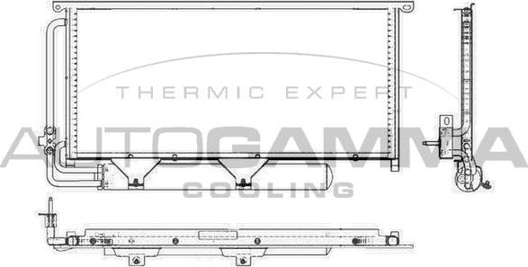 Autogamma 103984 - Конденсатор, кондиціонер autocars.com.ua