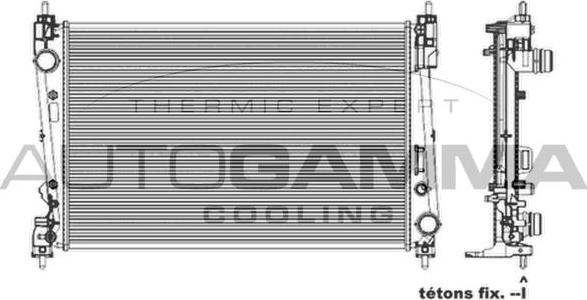 Autogamma 103987 - Радиатор, охлаждение двигателя autodnr.net