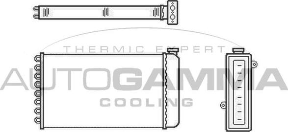 Autogamma 103995 - Теплообмінник, опалення салону autocars.com.ua