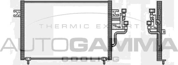 Autogamma 104002 - Конденсатор, кондиціонер autocars.com.ua