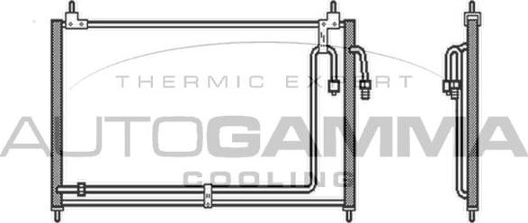 Autogamma 104003 - Конденсатор, кондиціонер autocars.com.ua