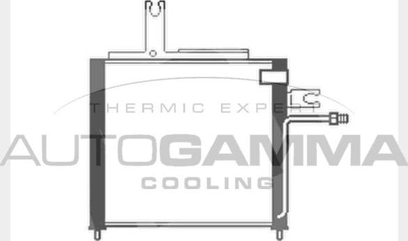 Autogamma 104027 - Конденсатор, кондиціонер autocars.com.ua