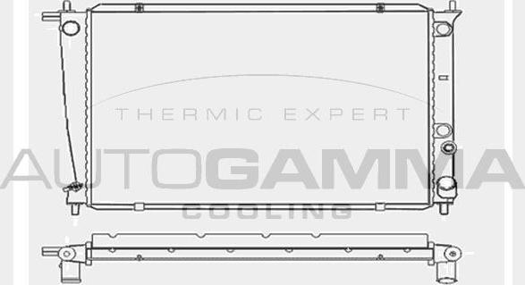 Autogamma 104046 - Радиатор, охлаждение двигателя autodnr.net