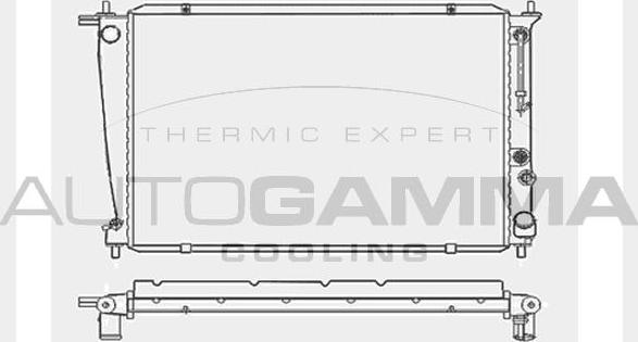 Autogamma 104047 - Радіатор, охолодження двигуна autocars.com.ua