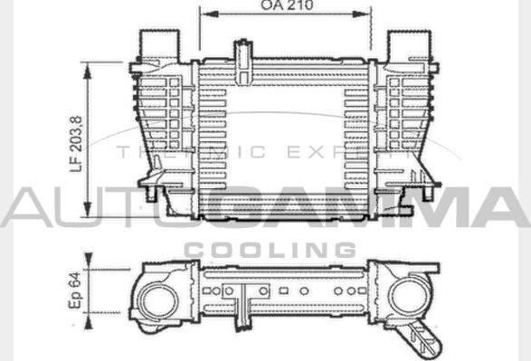 Autogamma 104050 - Интеркулер autocars.com.ua