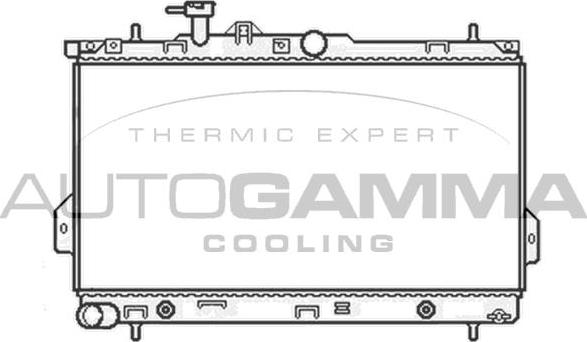 Autogamma 104067 - Радіатор, охолодження двигуна autocars.com.ua