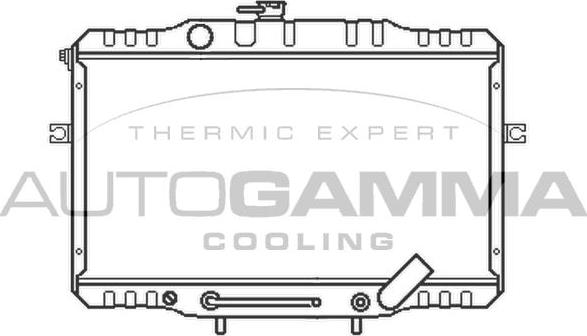 Autogamma 104081 - Радіатор, охолодження двигуна autocars.com.ua