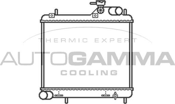 Autogamma 104082 - Радіатор, охолодження двигуна autocars.com.ua