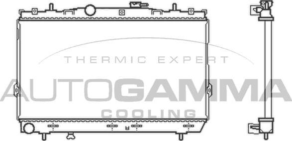 Autogamma 104083 - Радіатор, охолодження двигуна autocars.com.ua