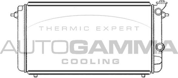 Autogamma 104123 - Радіатор, охолодження двигуна autocars.com.ua