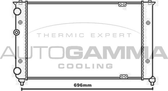 Autogamma 104130 - Радіатор, охолодження двигуна autocars.com.ua