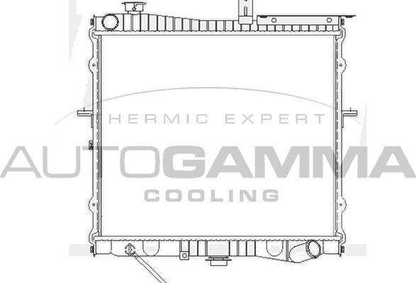 Autogamma 104139 - Радіатор, охолодження двигуна autocars.com.ua