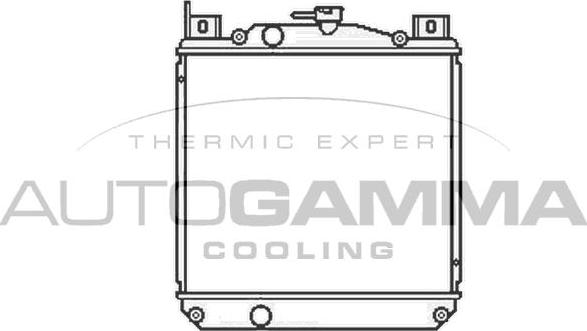 Autogamma 104160 - Радіатор, охолодження двигуна autocars.com.ua