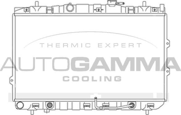 Autogamma 104174 - Радіатор, охолодження двигуна autocars.com.ua