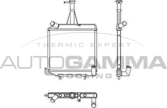 Autogamma 104175 - Радіатор, охолодження двигуна autocars.com.ua