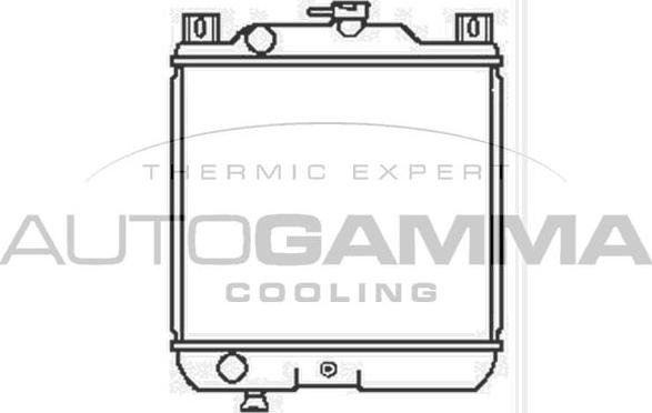 Autogamma 104188 - Радіатор, охолодження двигуна autocars.com.ua