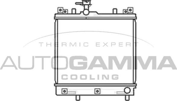 Autogamma 104190 - Радиатор, охлаждение двигателя autodnr.net