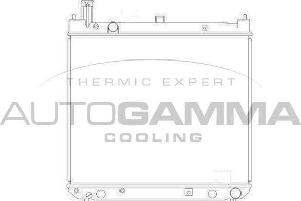 Autogamma 104195 - Радіатор, охолодження двигуна autocars.com.ua