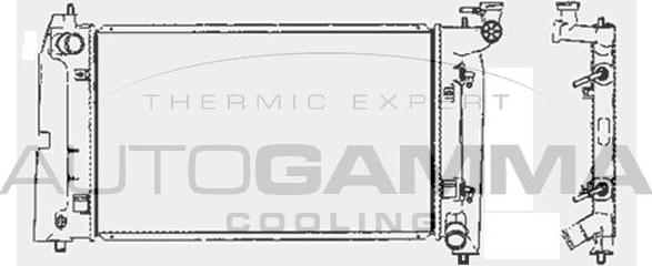 Autogamma 104197 - Радіатор, охолодження двигуна autocars.com.ua