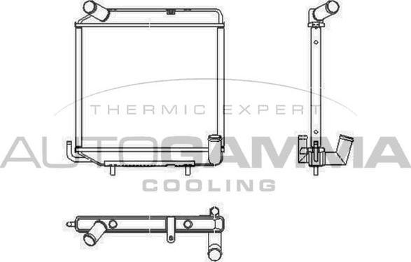 Autogamma 104223 - Радіатор, охолодження двигуна autocars.com.ua