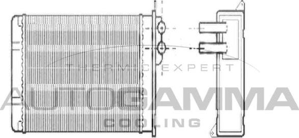 Autogamma 104243 - Теплообмінник, опалення салону autocars.com.ua