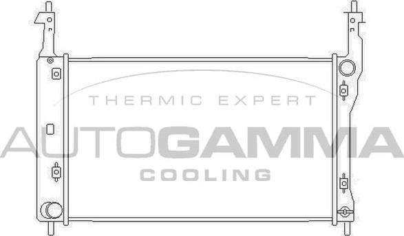 Autogamma 104251 - Радіатор, охолодження двигуна autocars.com.ua