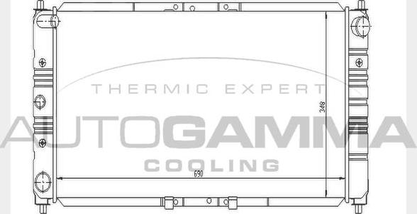 Autogamma 104321 - Радіатор, охолодження двигуна autocars.com.ua