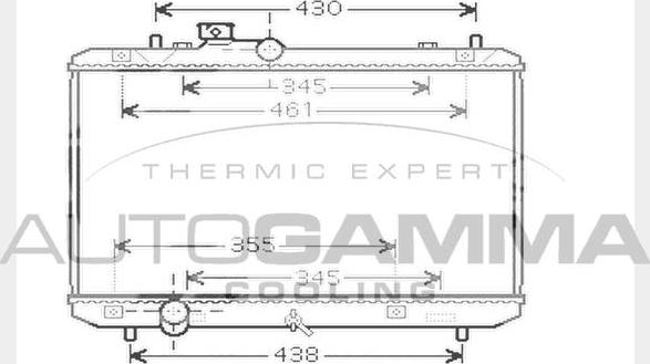 Autogamma 104377 - Радіатор, охолодження двигуна autocars.com.ua