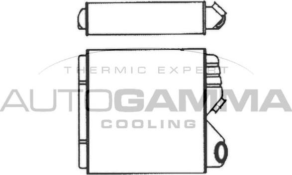 Autogamma 104409 - Теплообмінник, опалення салону autocars.com.ua