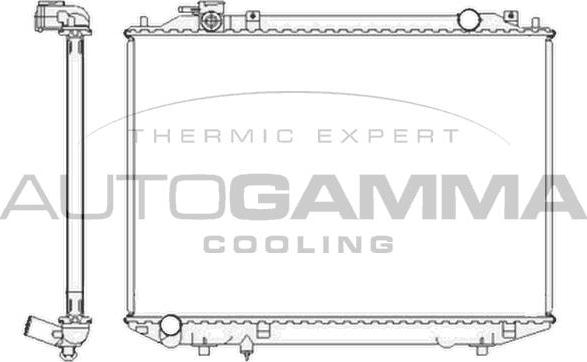 Autogamma 104415 - Радіатор, охолодження двигуна autocars.com.ua