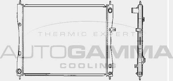 Autogamma 104419 - Радиатор, охлаждение двигателя autodnr.net