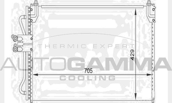 Autogamma 104479 - Конденсатор, кондиціонер autocars.com.ua