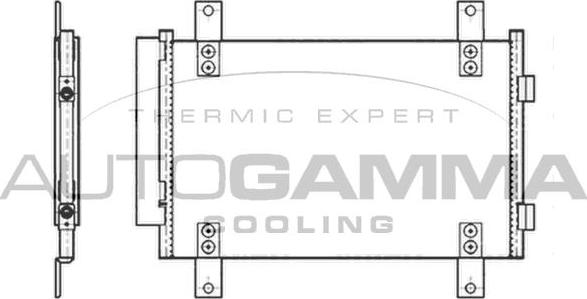 Autogamma 104482 - Конденсатор, кондиціонер autocars.com.ua