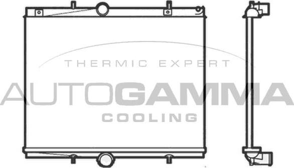 Autogamma 104503 - Радіатор, охолодження двигуна autocars.com.ua