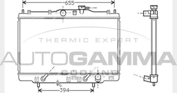 Autogamma 104512 - Радиатор, охлаждение двигателя autodnr.net