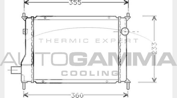 Autogamma 104532 - Радіатор, охолодження двигуна autocars.com.ua
