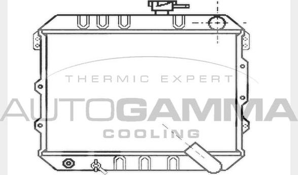 Autogamma 104547 - Радіатор, охолодження двигуна autocars.com.ua