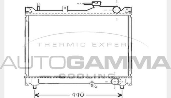 Autogamma 104565 - Радіатор, охолодження двигуна autocars.com.ua