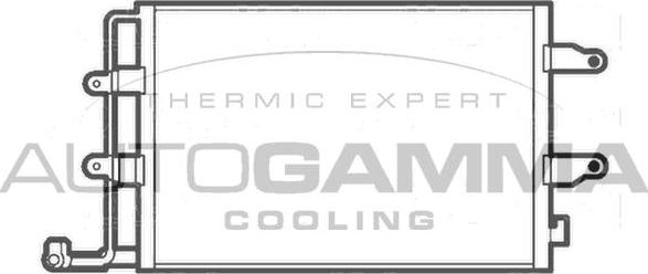 Autogamma 104576 - Конденсатор, кондиціонер autocars.com.ua