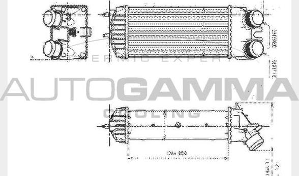 Autogamma 104585 - Интеркулер autocars.com.ua