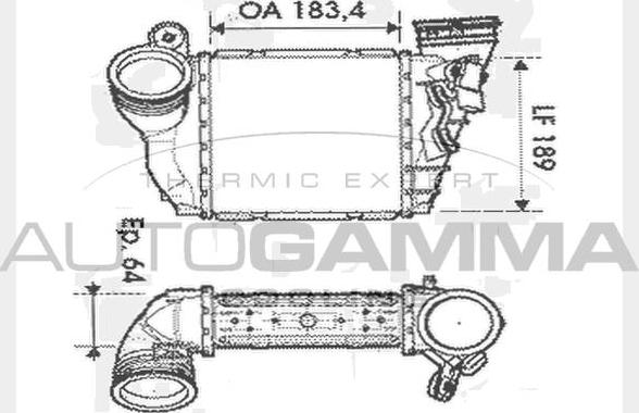 Autogamma 104614 - Интеркулер autocars.com.ua