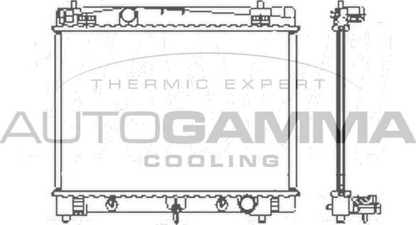 Autogamma 104623 - Радіатор, охолодження двигуна autocars.com.ua